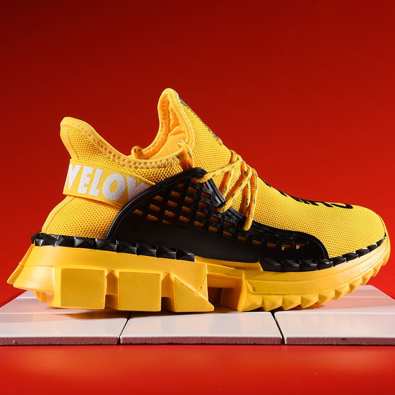 New Style Thick Bottom Running Shoes for Men Mesh Sneakers Outdoor Sport Shoes Man Training Athletic Jogging Shoes Zapatillas