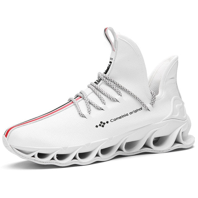 Trend Autumn Blade Running Shoes for Men Antiskid Damping Cool Outsole Walking Trekking Leisure Mesh Running Zapatills Sneakers