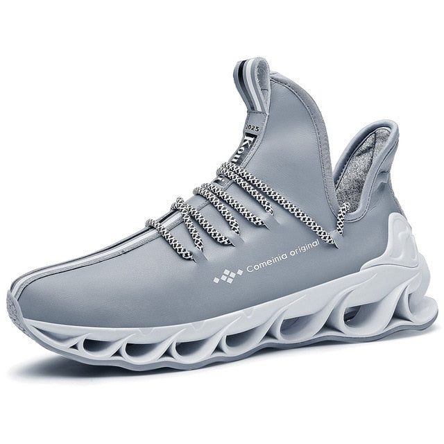 Trend Autumn Blade Running Shoes for Men Antiskid Damping Cool Outsole Walking Trekking Leisure Mesh Running Zapatills Sneakers