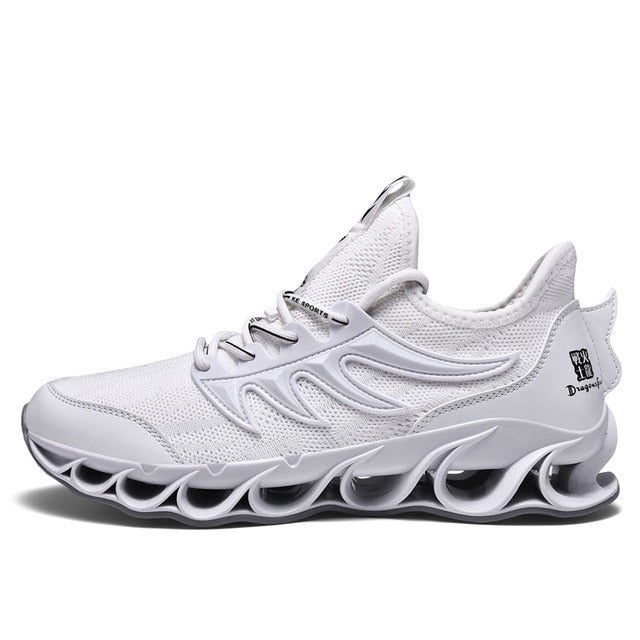 Trend Autumn Blade Running Shoes for Men Antiskid Damping Cool Outsole Walking Trekking Leisure Mesh Running Zapatills Sneakers