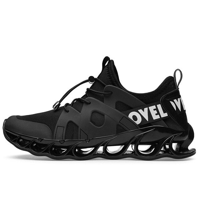 Trend Autumn Blade Running Shoes for Men Antiskid Damping Cool Outsole Walking Trekking Leisure Mesh Running Zapatills Sneakers